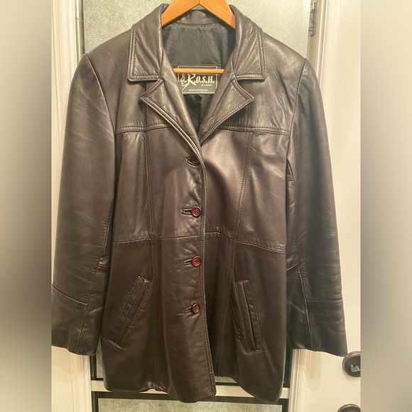 Vintage Kit Leather Blazer size Medium - Picture 1 of 5